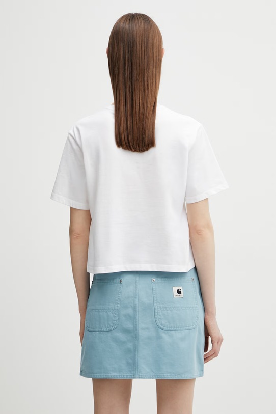 Odzież The North Face Evolution Simple Dome t-shirt damski bawełniany NF0A8FDHFN41 biały