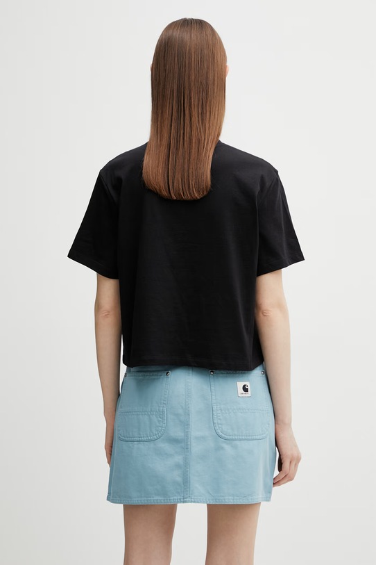 Odzież The North Face Evolution Simple Dome t-shirt basic bawełniany damski NF0A8FDHJK31 czarny