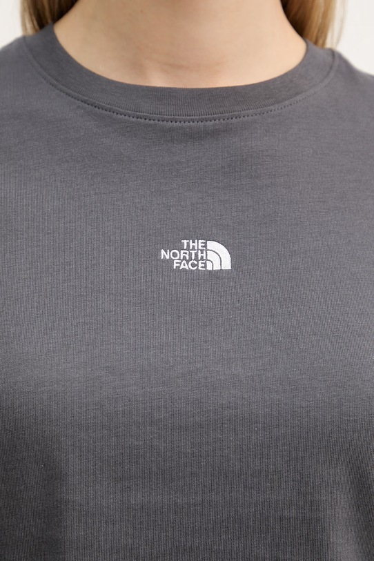 The North Face T-shirt basic damski bawełniany Essential NF0A8GR1RHI1 szary