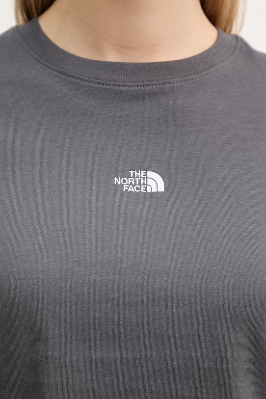 The North Face T-shirt basic damski bawełniany Essential NF0A8GR1RHI1 szary