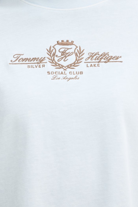 Tommy Hilfiger tričko dámske bavlnené WW0WW48713 modrá