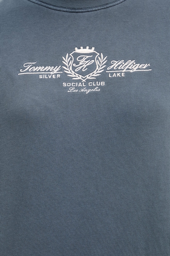 Tommy Hilfiger T-shirt γυναικείο βαμβακερό WW0WW48713 σκούρο μπλε