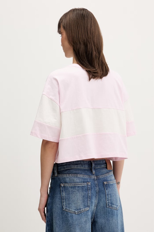 Îmbrăcăminte Tommy Jeans tricou pentru femei, din bumbac DW0DW18706 roz