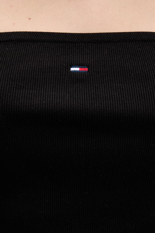 Tommy Jeans top damski z bawełną DW0DW22263 czarny