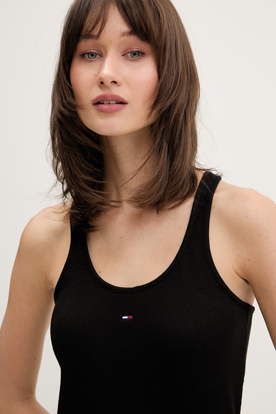 Tommy Jeans bokserka damska bawełniana z elastanem czarny DW0DW22264