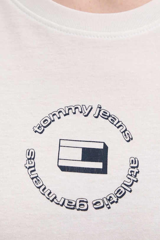Tommy Jeans t-shirt basic damski bawełniany DW0DW22273 biały
