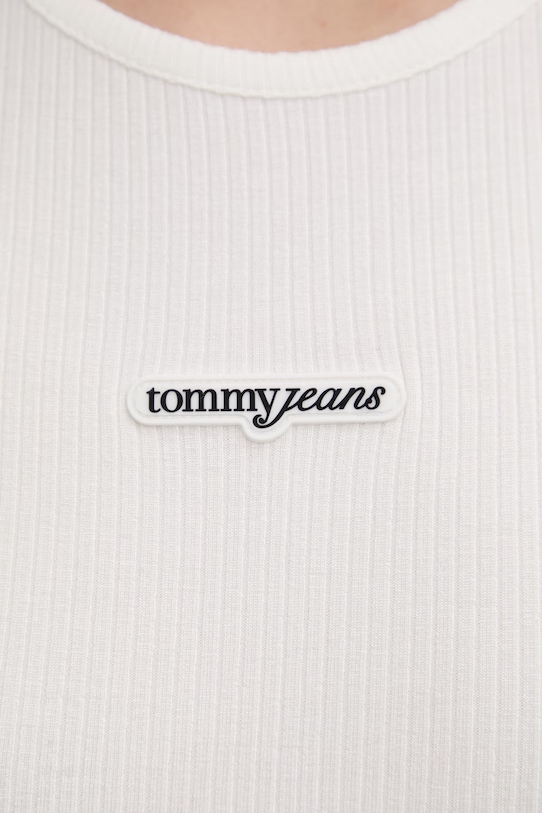 Tommy Jeans top damski DW0DW22282 beżowy