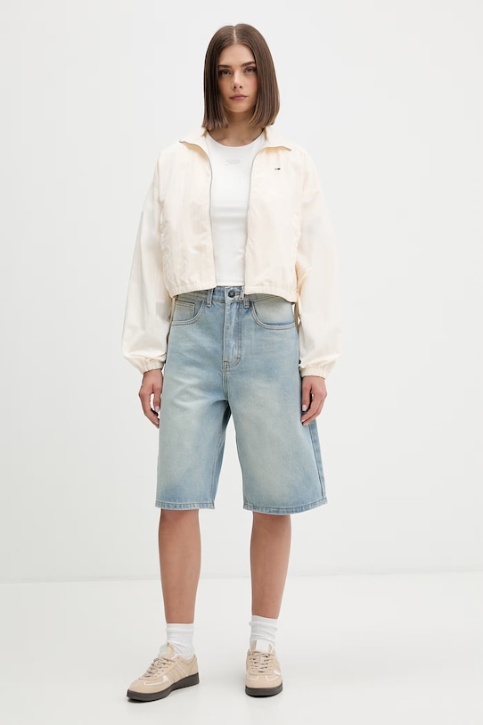 Tommy Jeans tričko dámske DW0DW22284 béžová SS26