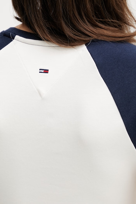 Tommy Jeans tricou pentru femei, din bumbac cu elastan DW0DW22303 bej