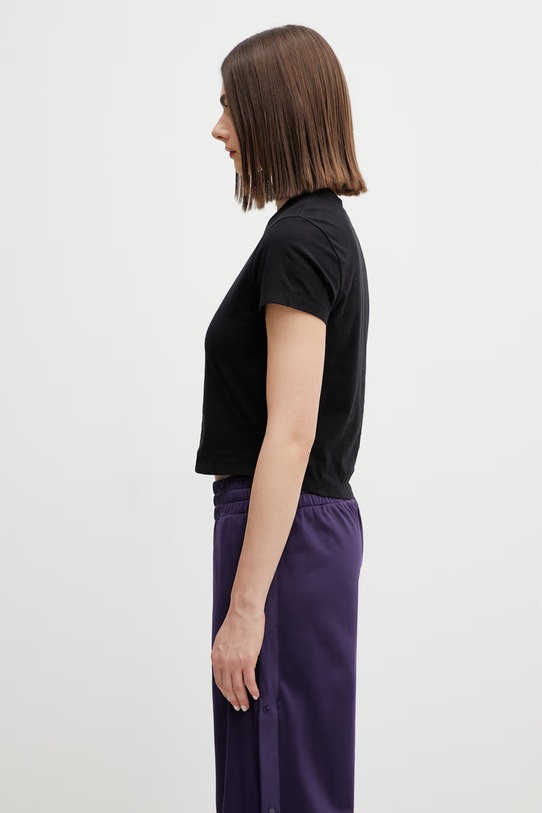 Maison Kitsuné t-shirt bawełniany Baby Tee QW00100KJ7026 czarny SS26