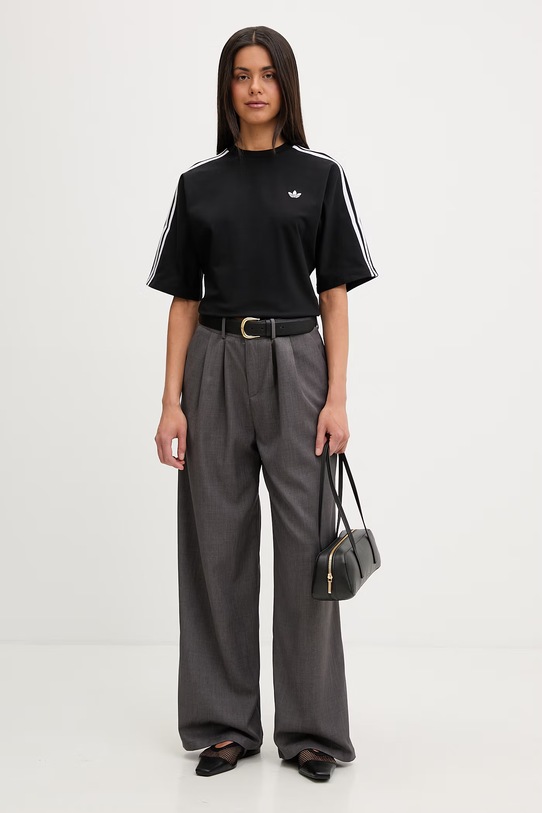 adidas Originals tričko dámske bavlnené s elastanom KY5091 čierna SS26