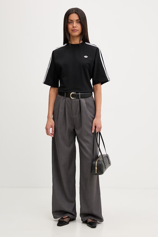 adidas Originals tričko dámske bavlnené s elastanom KY5091 čierna SS26