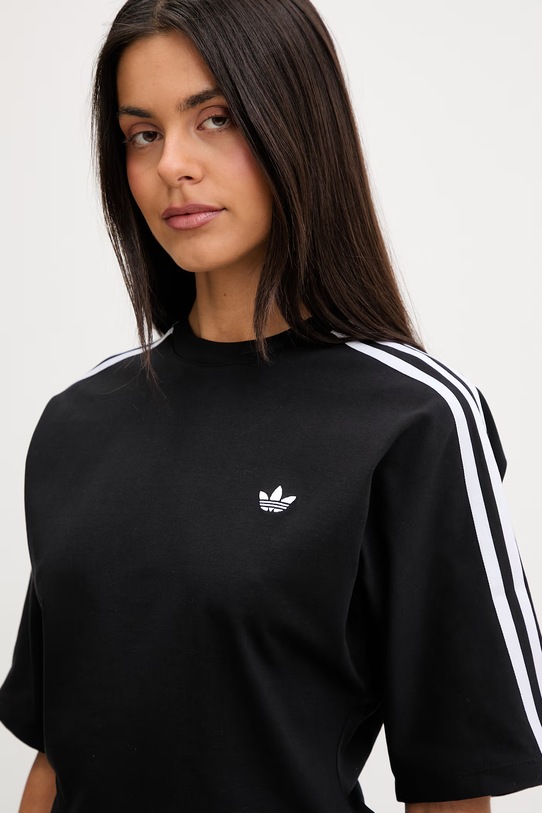 adidas Originals tričko dámske bavlnené s elastanom čierna KY5091