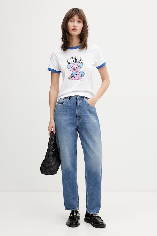 Vans tričko dámské bavlněné VN000W24WHT1 bílá SS26