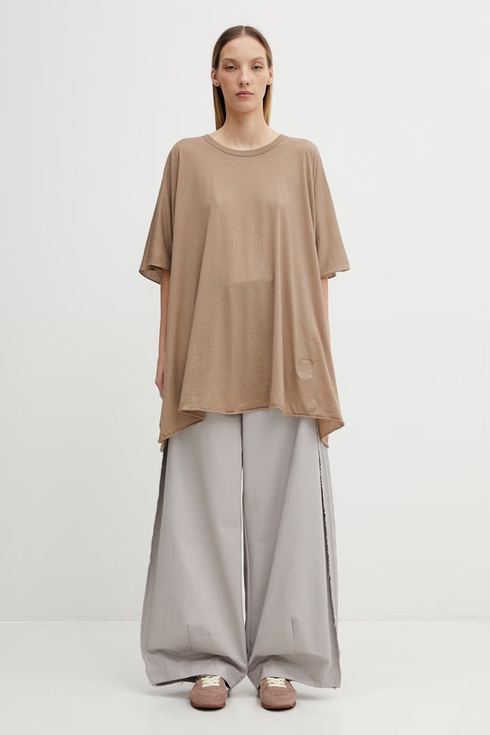 Rick Owens DRKSHDW t-shirt bawełniany Minerva DS01F4202.BH beżowy