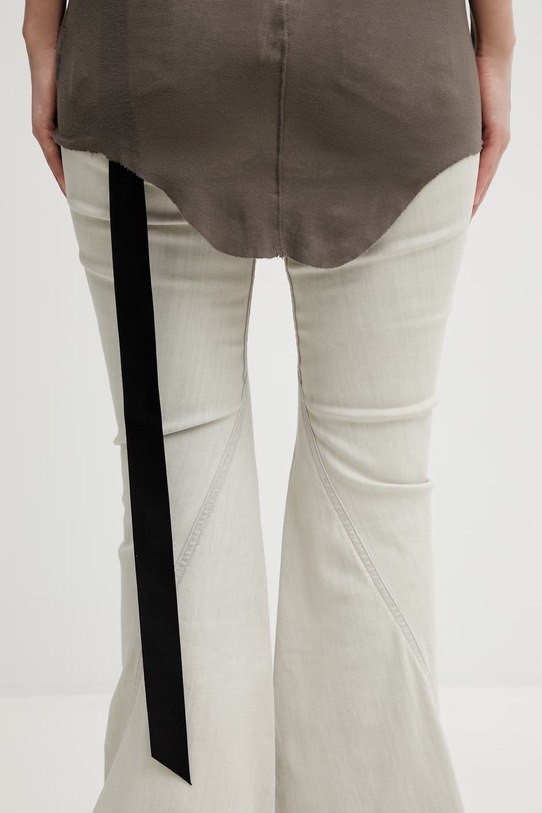 Rick Owens DRKSHDW top bawełniany Racer brązowy DS01F4112.BH