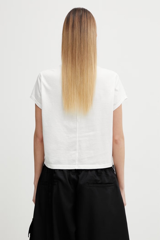 Odzież Rick Owens DRKSHDW t-shirt bawełniany Small Level DS01F4207.RN biały