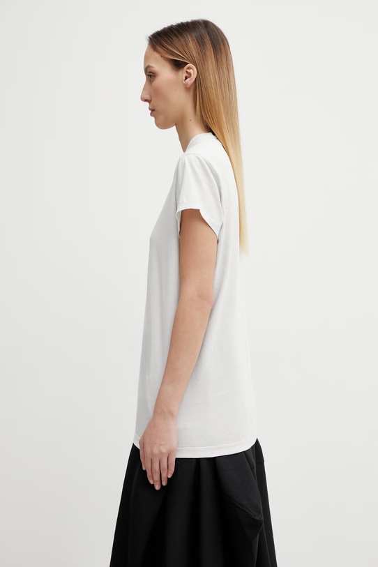 Rick Owens DRKSHDW t-shirt bawełniany Small Level DS01F4208.RN biały SS26