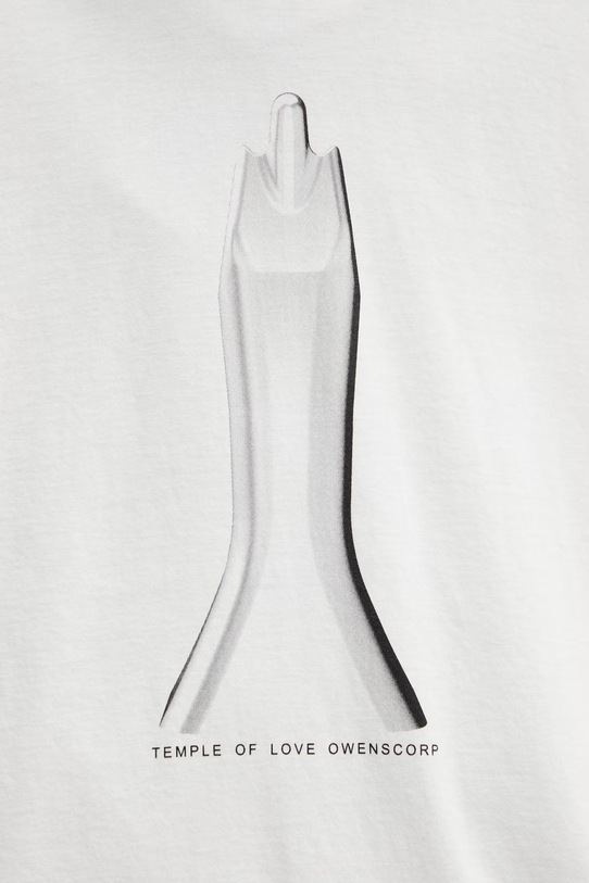 Rick Owens DRKSHDW Jumbo t-shirt bawełniany damski beżowy DS01F4204.RNEP5