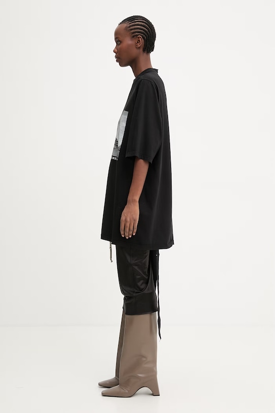 Rick Owens DRKSHDW Jumbo majica od pamuka za žene DS01F4204.RNEP2 crna SS26