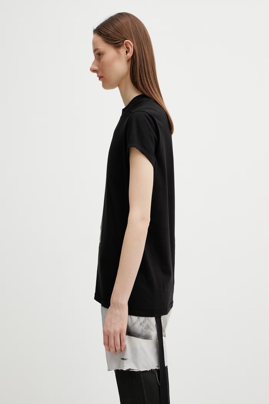 Rick Owens DRKSHDW Small Level t-shirt bawełniany damski DS01F4208.RNEP5 czarny SS26