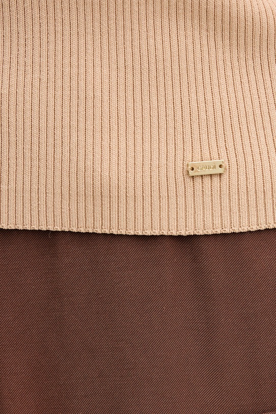 Gaudi top damskie z wiskozy 611FD43007 beżowy
