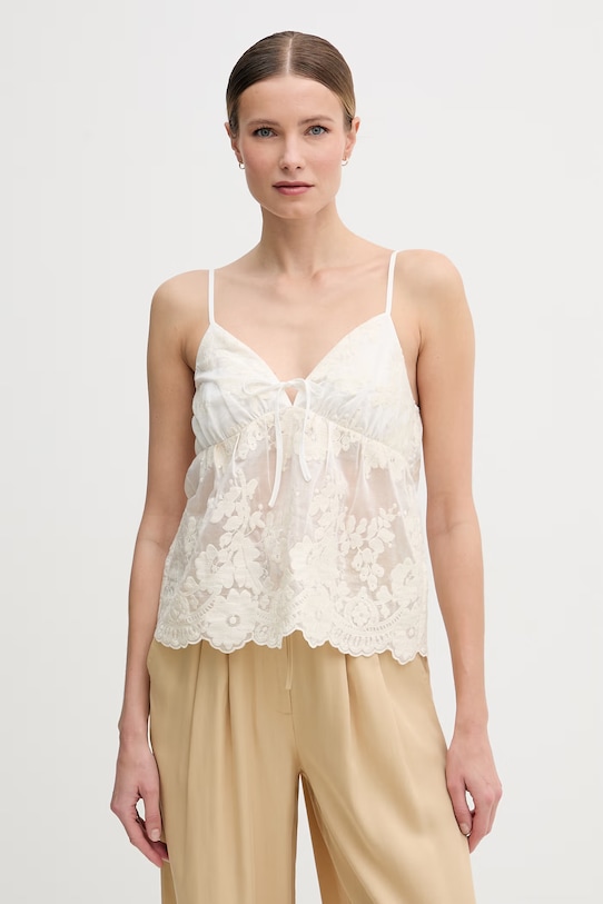 Gaudi damskie z lyocellem beżowy 611FD45029