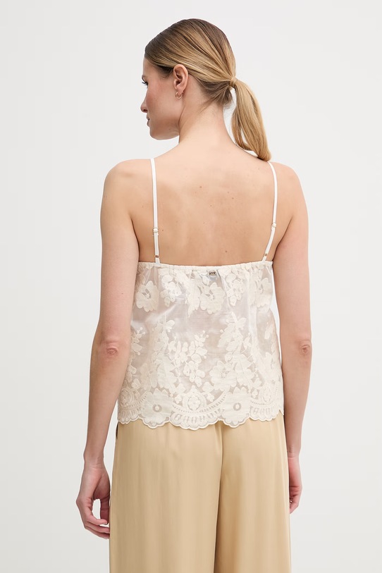 Odzież Gaudi damskie z lyocellem 611FD45029 beżowy