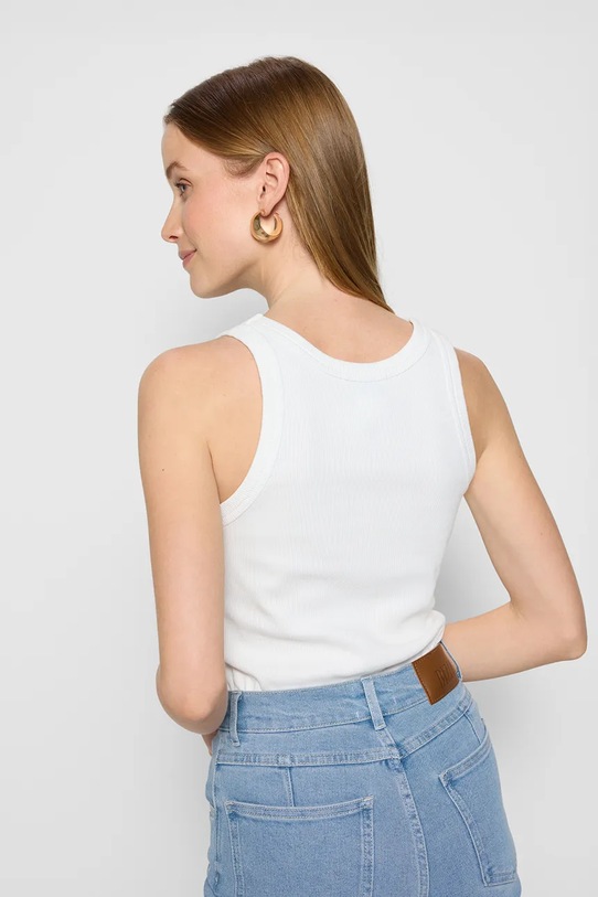 Bizuu top LOVIE LOVIE.KREMOWY biały SS26