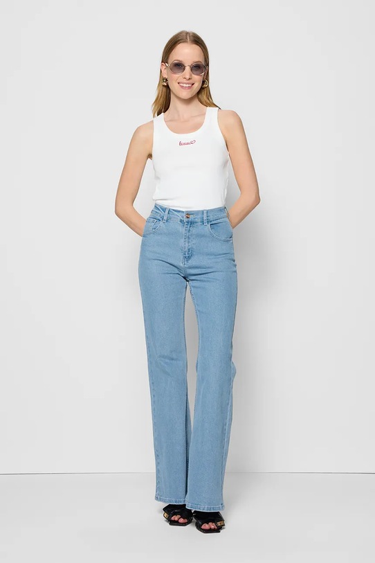 Odzież Bizuu top LOVIE LOVIE.KREMOWY biały