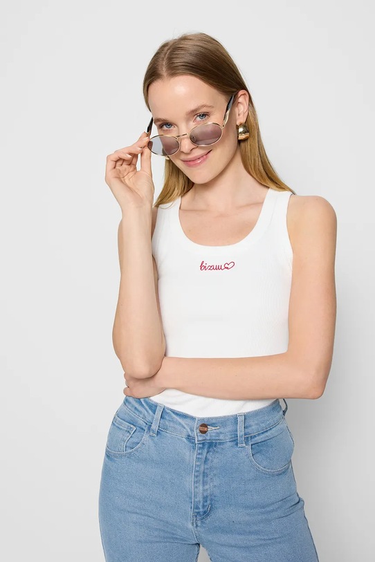Bizuu top LOVIE biały LOVIE.KREMOWY