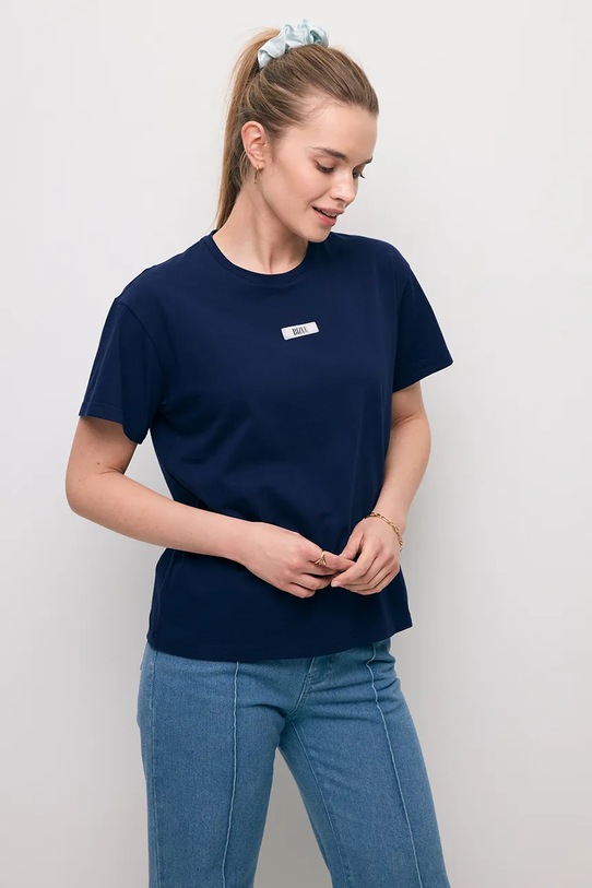 Bizuu t-shirt TISHALLE TISHALLE.GRANATOWY granatowy SS26