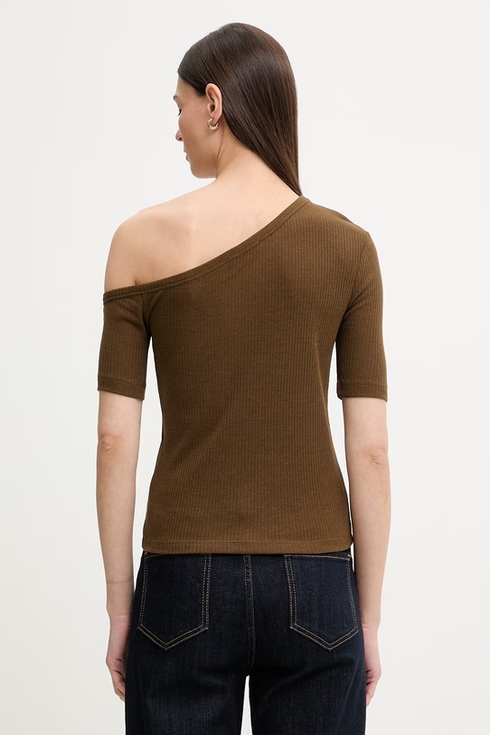 Odzież Sessun t-shirt damski z lyocellem 26208014 brązowy