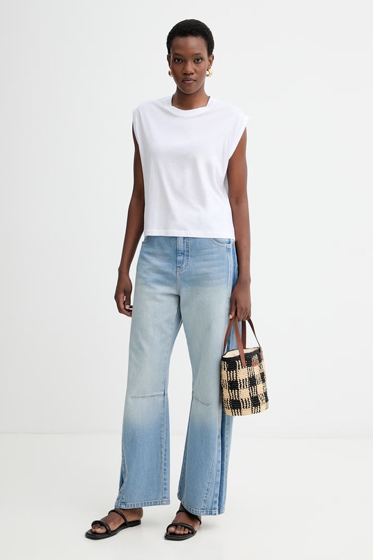 Sessun top 22208031 biały SS26