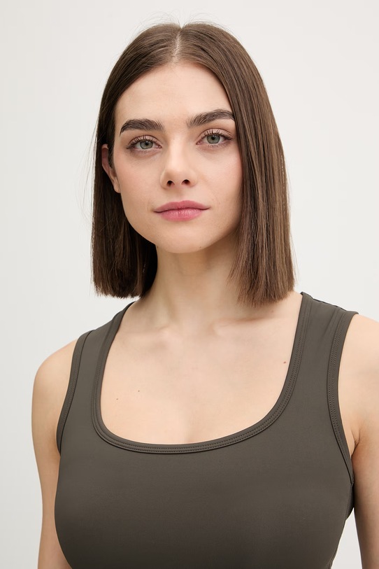 P.E Nation top damski Refine zielony 261W007