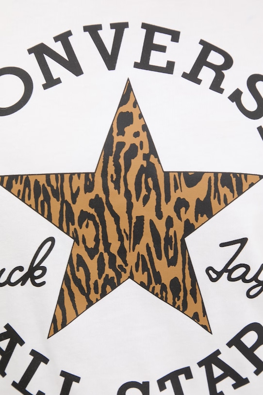 Converse dámske bavlnené tričko CVW6T063 biela