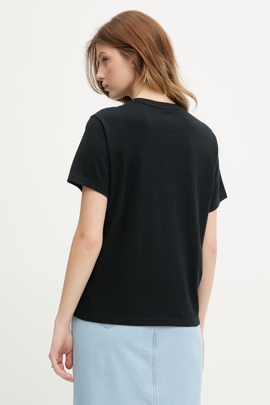 Odzież Converse t-shirt damski bawełniany CVW6T063 czarny