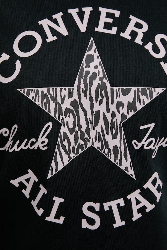 Converse dámske bavlnené tričko CVW6T063 čierna