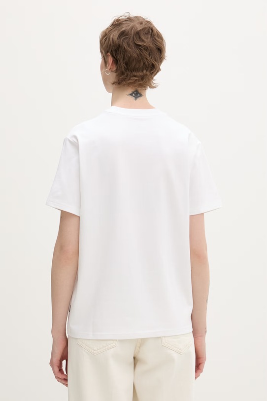 Odzież Converse t-shirt damski CVW5T108 biały