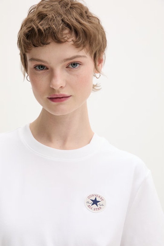 Converse t-shirt damski biały CVW5T108