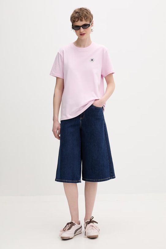 Converse t-shirt damski CVW5T108 różowy SS26