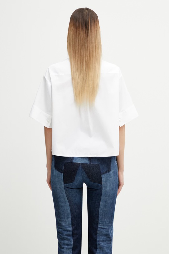 Odzież Kenzo Shirt SC koszula bawełniana damska FG52CH2819LF biały