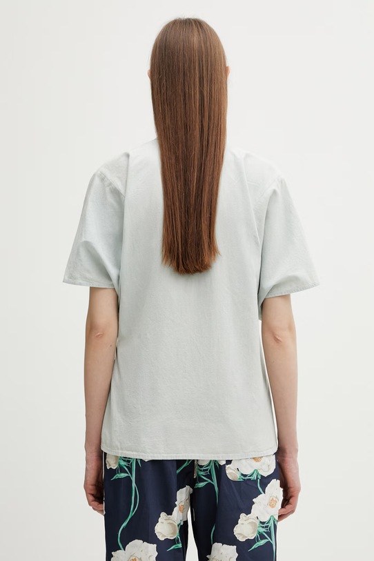 Odzież Kenzo Shirt SC koszula kopertowa damska FG52DC2536F4 niebieski