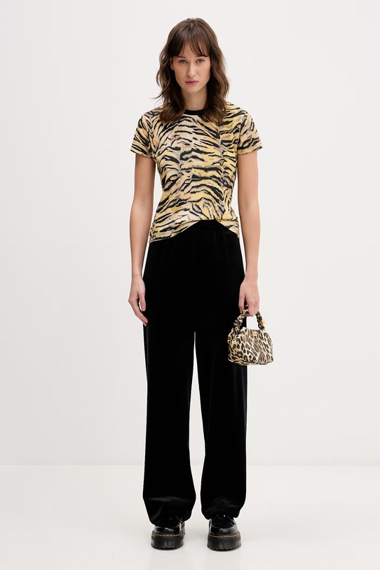 Kenzo t-shirt bawełniany GOTS KENZO TIGER CLASSIC T-SHI FG52TS2154SK żółty