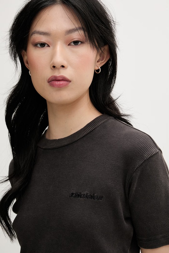 Dickies T-shirt damski bawełniany szary DK0A866FBLK1