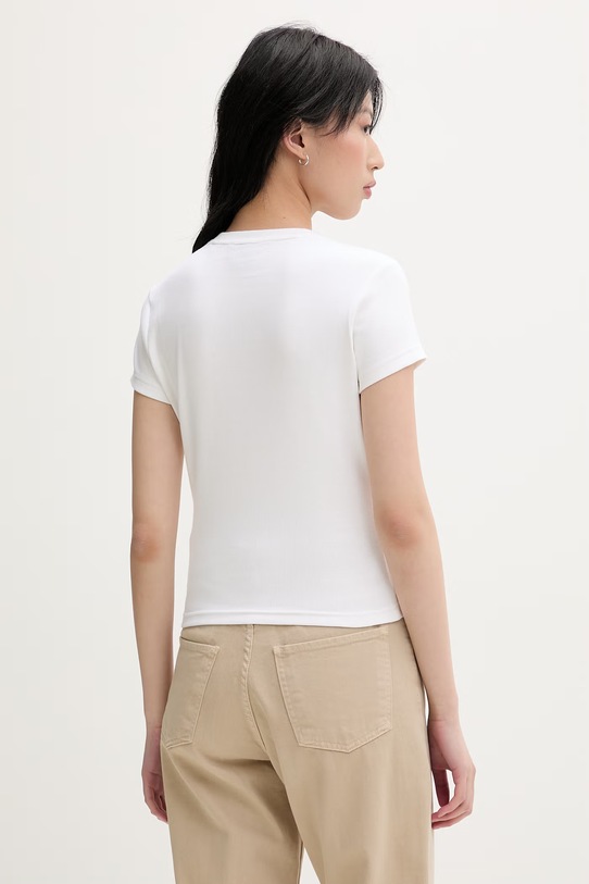 Odzież Dickies T-shirt damski bawełniany z elastanem DK0A88JT0WH1 beżowy