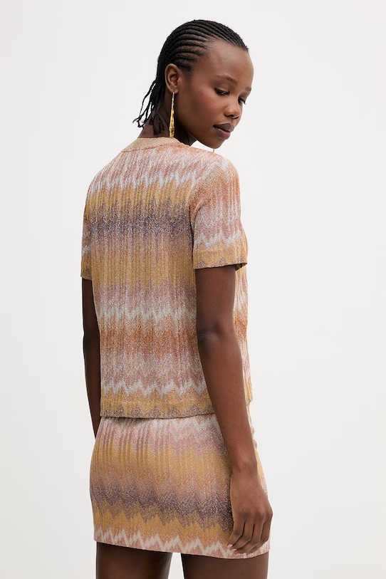 Odzież Missoni t-shirt DS26SL01.BR014S żółty