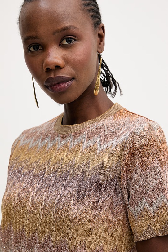 Missoni t-shirt żółty DS26SL01.BR014S