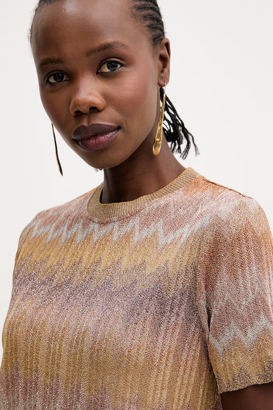 Missoni t-shirt żółty DS26SL01.BR014S