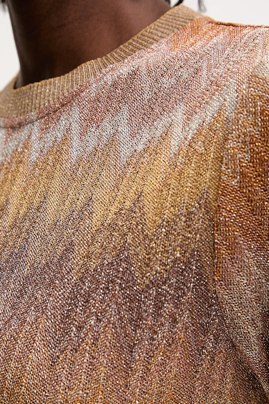 Missoni t-shirt DS26SL01.BR014S żółty